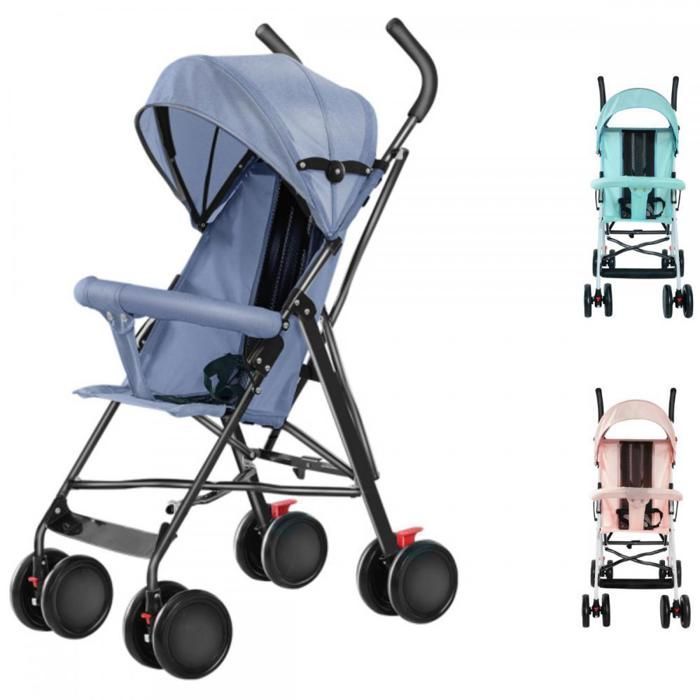 XUANYU Stroller - Combination Stroller - With Rain Cover + Mosquito Net - Maximum Load Capacity: 30 kg - Blue