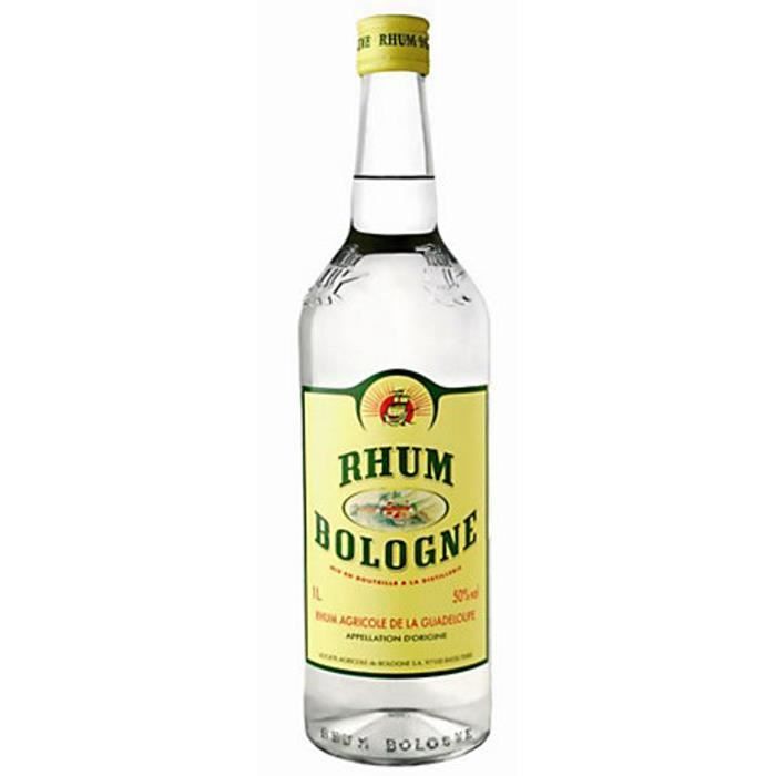 Rhum blanc 50,0 % Vol. 1L Bologne - 124028