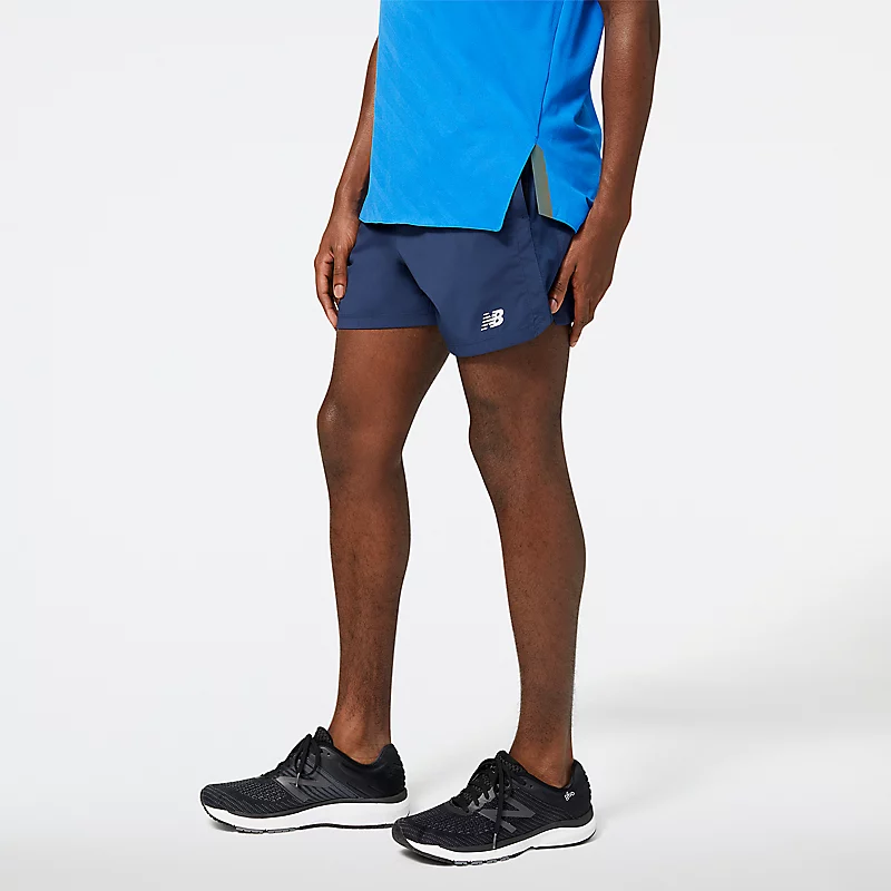 Bermuda masculina Accelerate de 5 polegadas - ÍNDIGO NATURAL