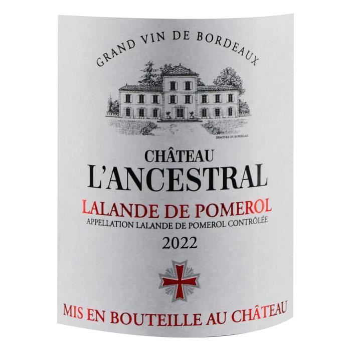 Château L'Ancestral 2022 Lalande de Pomerol - Vino tinto del suroeste de Francia
