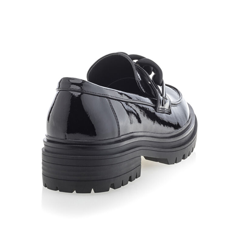 Svarta loafers/båtskor för kvinnor