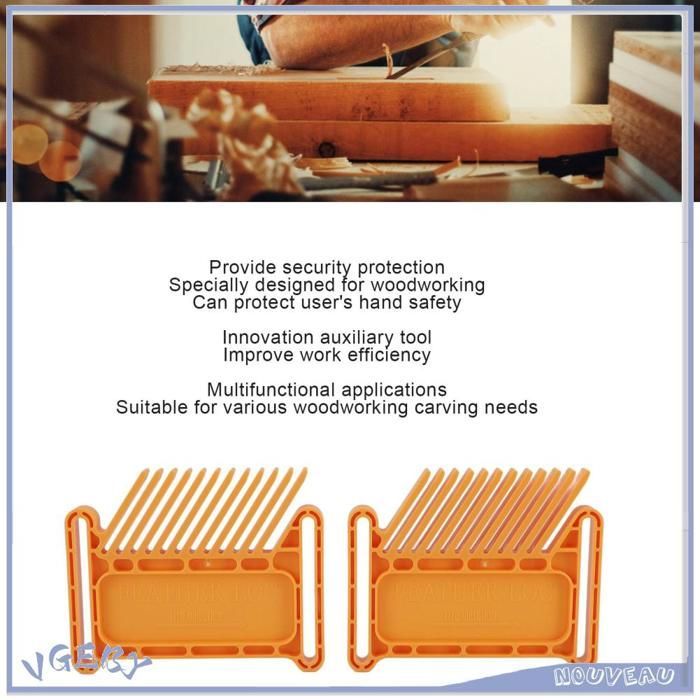 Duokon Featherboard pour Table de Routeur et Scie à Table, Outil de Menuiserie Sécurité
