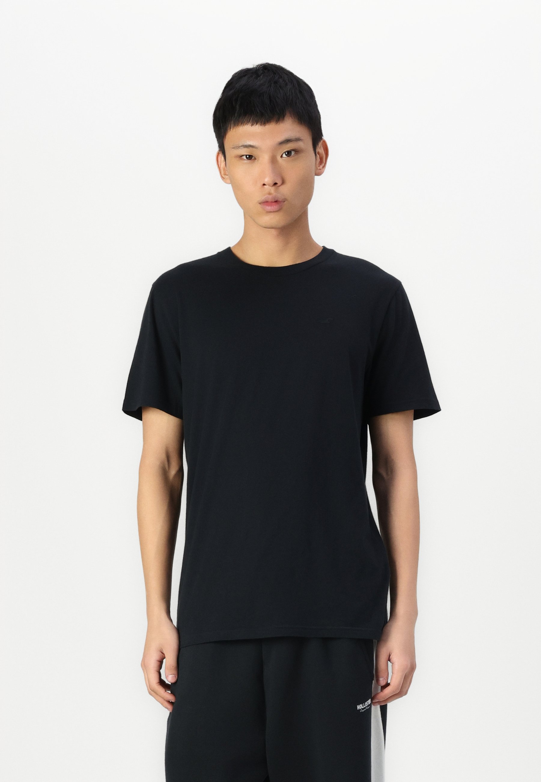 Hollister Co. Icon Crew T-Shirt 3er-Pack - Basic T-Shirt - weiß/schwarz/grau