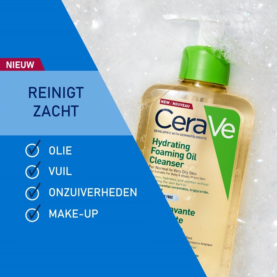 CeraVe čistilno olje za obraz, vlažilna pena za čiščenje – 236 ml