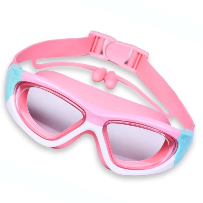 Occhialini da nuoto - SURENHAP - Per bambini - Visione chiara - Rosa arancio - Antiappannamento