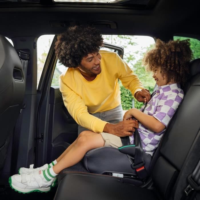 Seggiolino auto BEBECONFORT Manga i-Safe, Gruppo 3, con cintura di sicurezza, da 6 a 10-12 anni (36 kg), colore grafite fumé.