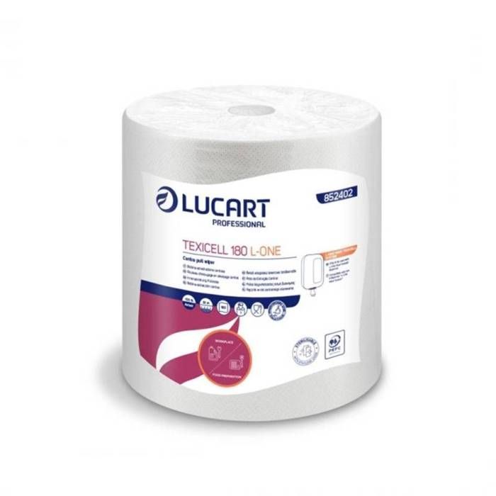 LUCART - Rollo de papel absorbente de extracción central - x4