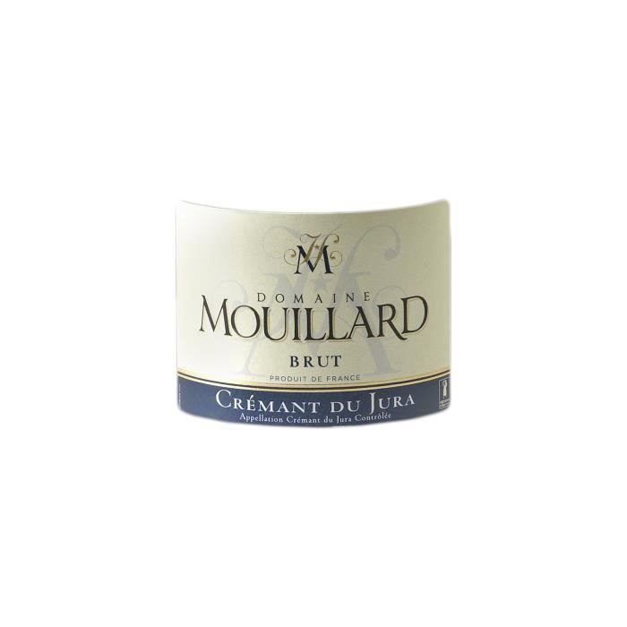Crémant du Jura Blanc - Cassa da 3 x 75cl - Domaine Jean-Luc Mouillard - Vino bianco frizzante AOC del Giura - Selezione Guida 2020
