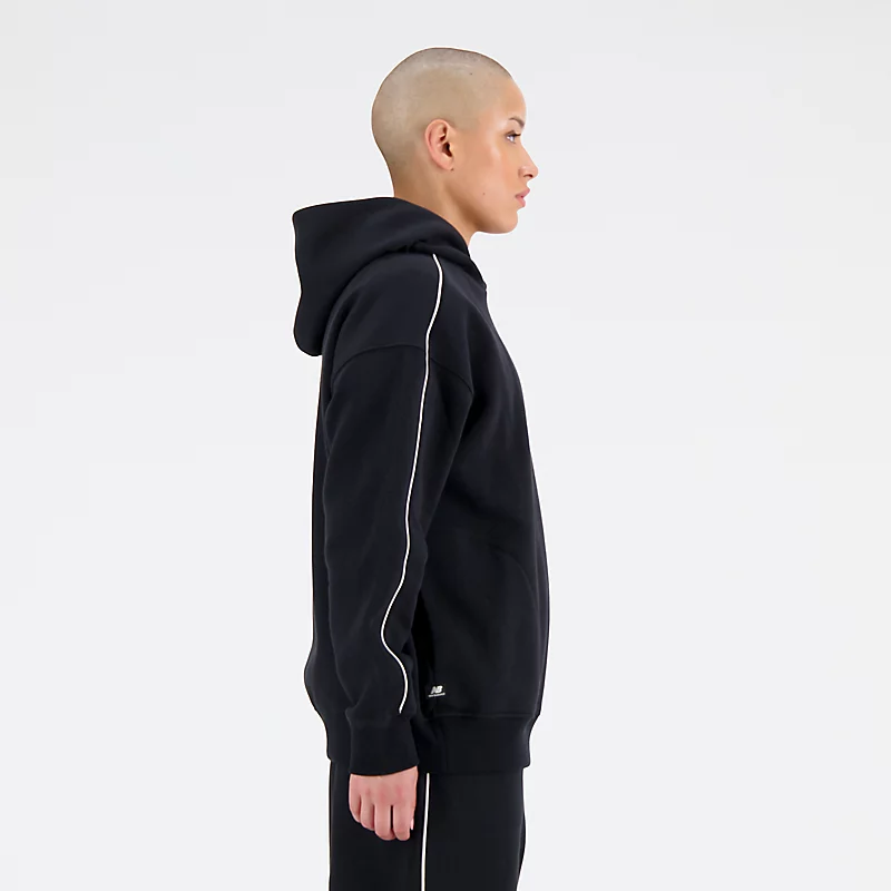 Bluza z kapturem Femme Essentials Brushed Back Fleece Oversized - CZARNY