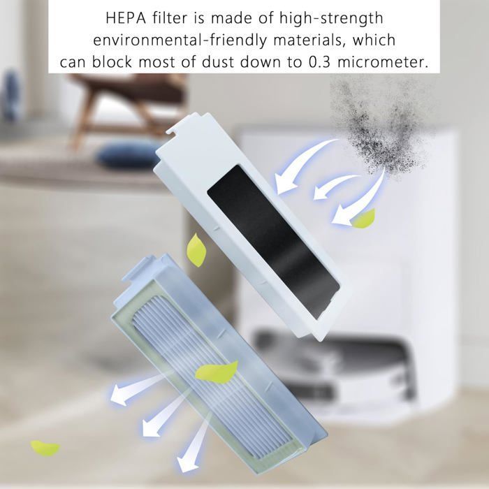 Vacuum Cleaner Accessories - Ecovacs Deebot T20 Omni - Pack of 20 - Brushes, Filters, Mops, Bags