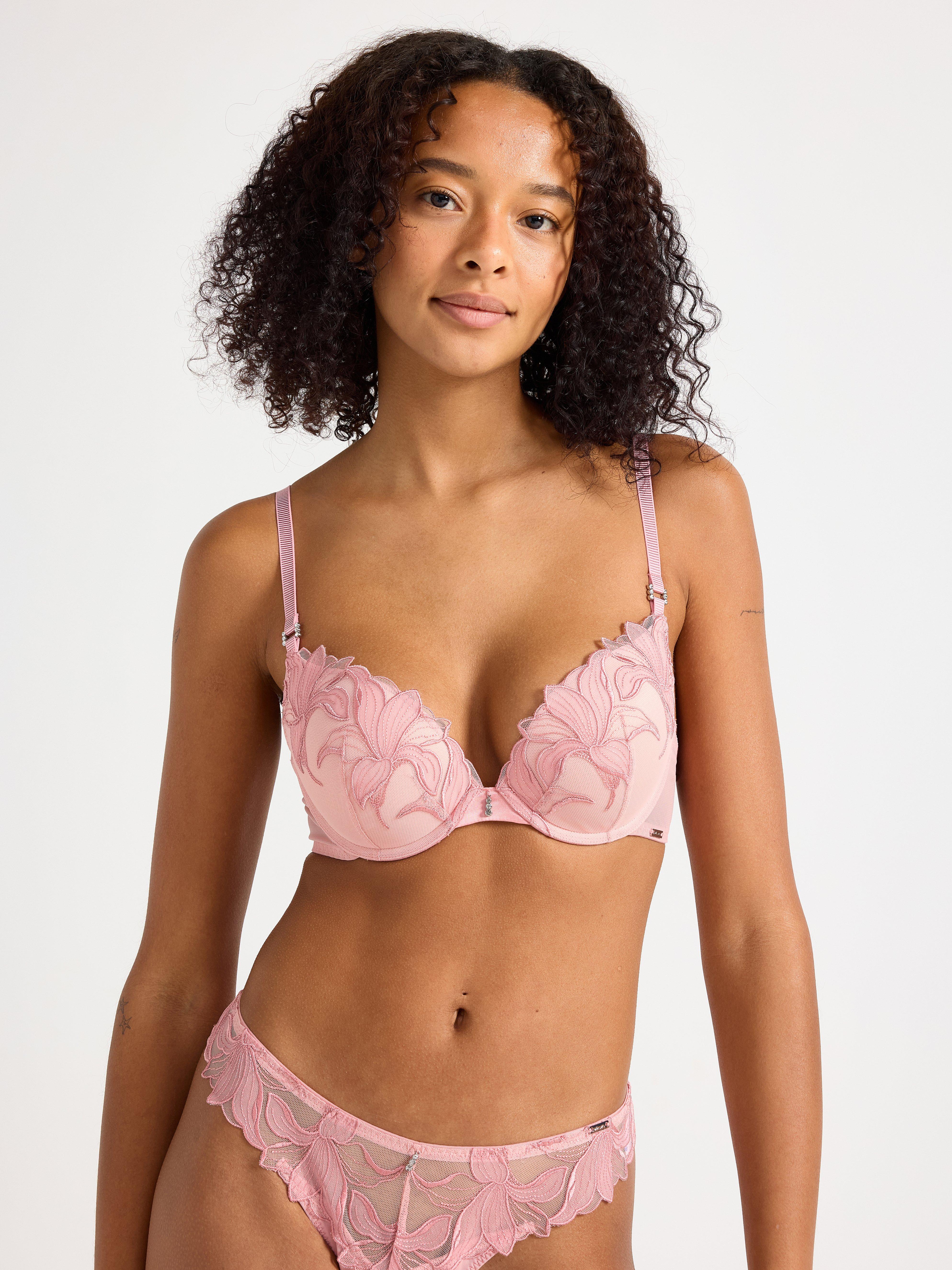 ella m – Orkidé push-up-bh i støvete rosa