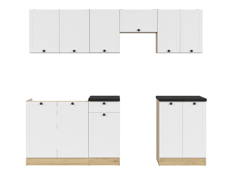 Komplet kuchenny Junona Line 240 cm biały z blatem