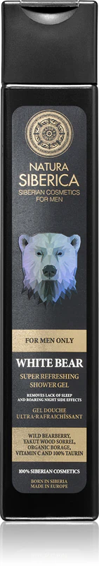 Natura Siberica For Men Only - Gel de banho refrescante para homens
