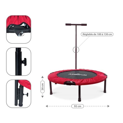 Jump4fun Opvouwbare Mini Trampoline - Ø92cm