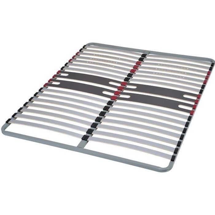 Base de cama SEDAC OPTIZONES de 160 x 200 cm - Estructura de láminas - 5 zonas de confort
