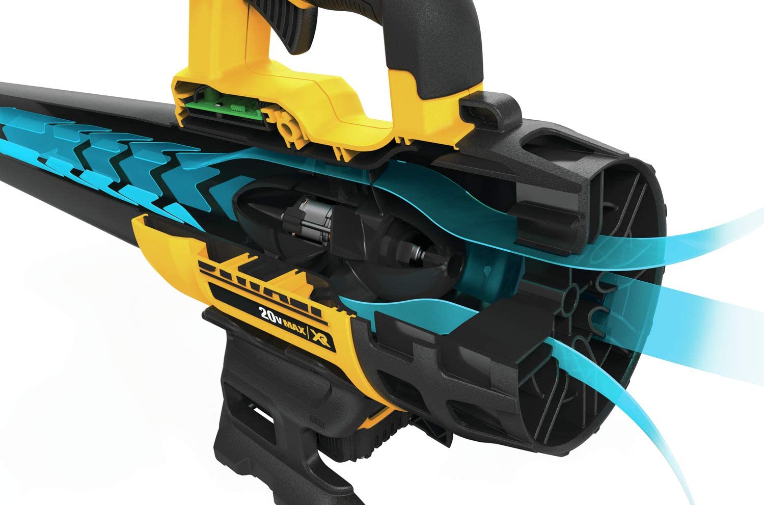Soprador DEWALT 20V MAX XR sem escovas, bateria de 5AH (DCBL720P1)