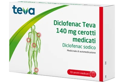 TEVA Diclofenac Teva 140 mg 10 Pflaster Muskelzerrung