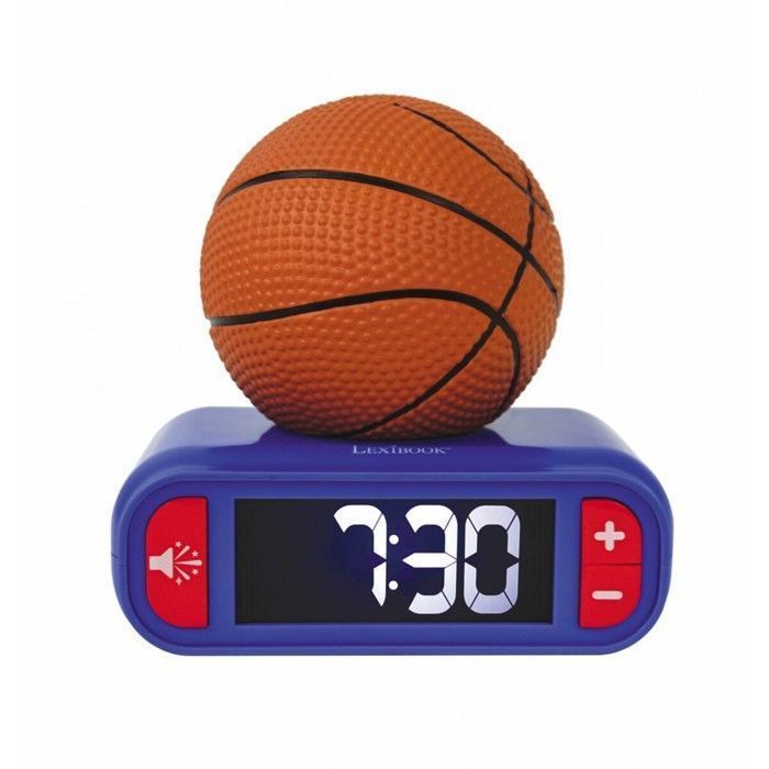 Lexibook Digitaler Wecker 3D Basketball-Nachtlicht