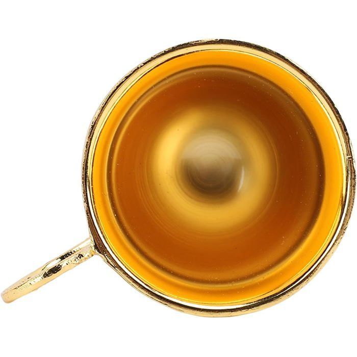 Verre à vin en métal, avec poignée et base, pour la maison, bar (or)
