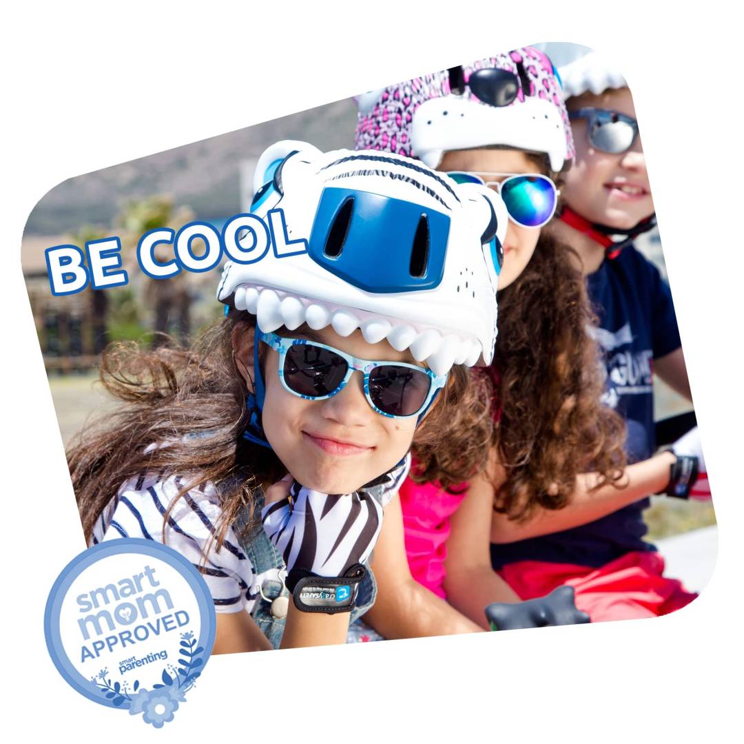  Kinderfahrradhelm | White Tiger | Crazy Safety | EN1078-zertifiziert