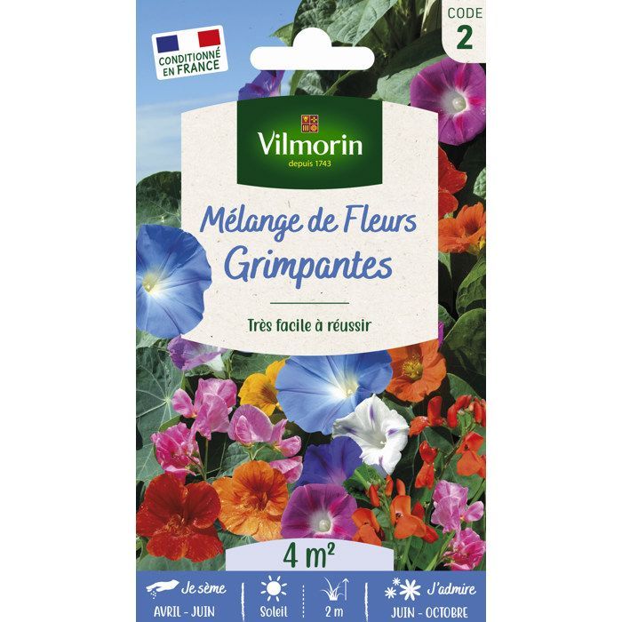 Sementes - Vilmorin - Trepadeiras - 4 m² - Mistura de Flores