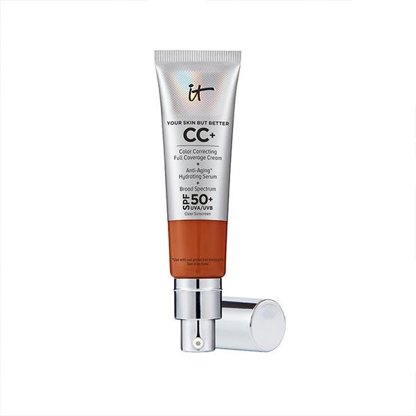 Cc+ krémes, teljes fedésű alapozó SPF 50+ faktorral