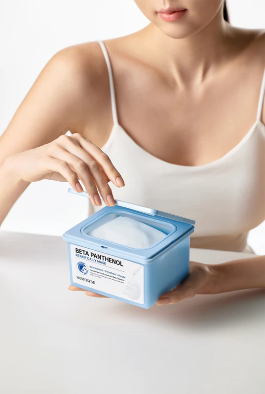 Upokojujúca plátenná maska Some By Mi Beta Panthenol Repair Daily Mask, veľké balenie