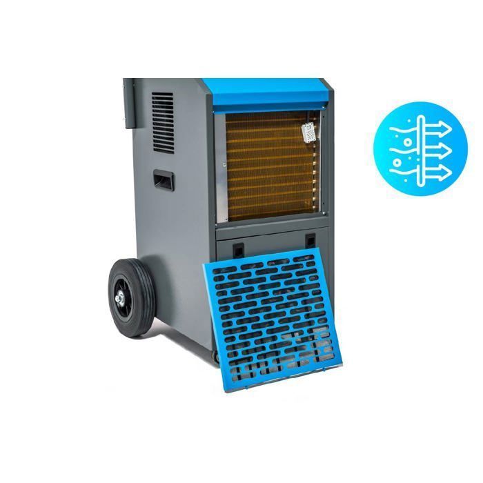 HEXWELT 650W Industrie-Luftentfeuchter, 50l/24h Baustellen-Luftentfeuchter