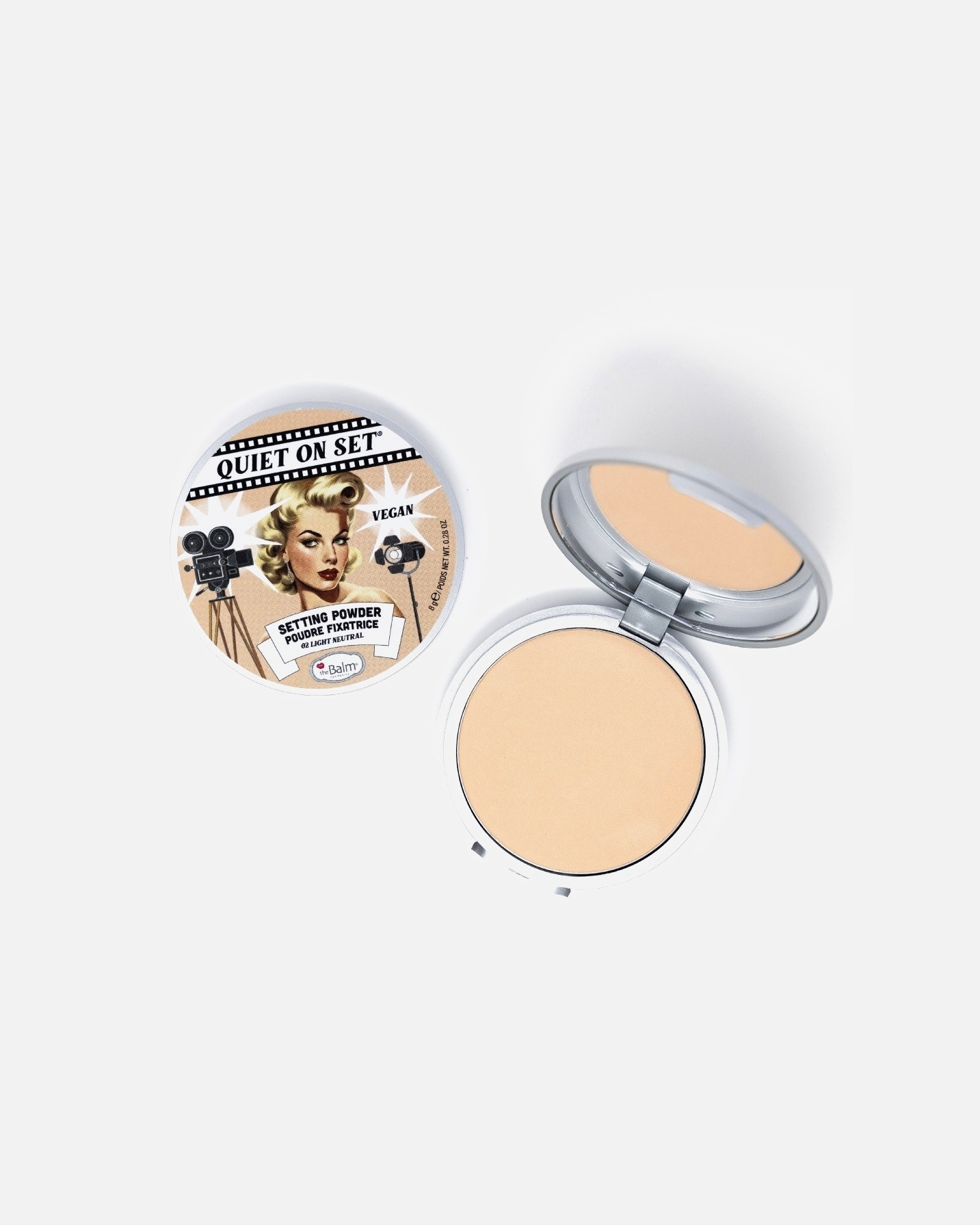 theBalm Sada na líčenie Fixačný púder Quiet on Set 03 Medium Neutral - 9,06 g