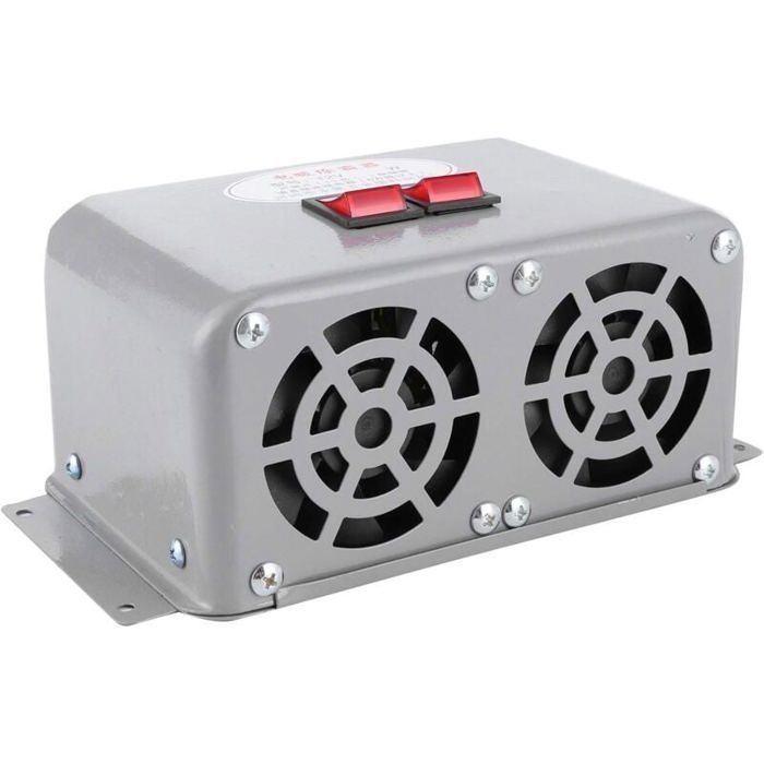 Chauffage de voiture, 12V voiture chauffage refroidissement chauffage compact 3 trous 600W-800W dégivreur antibuée réchauffeur