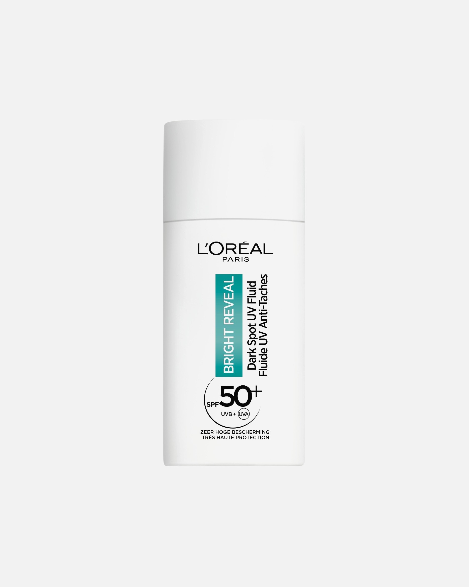 „L'Oréal Paris Bright Reveal Dark Spot“ fluidinis veido kremas su SPF 50+ apsauga nuo saulės, 50 ml