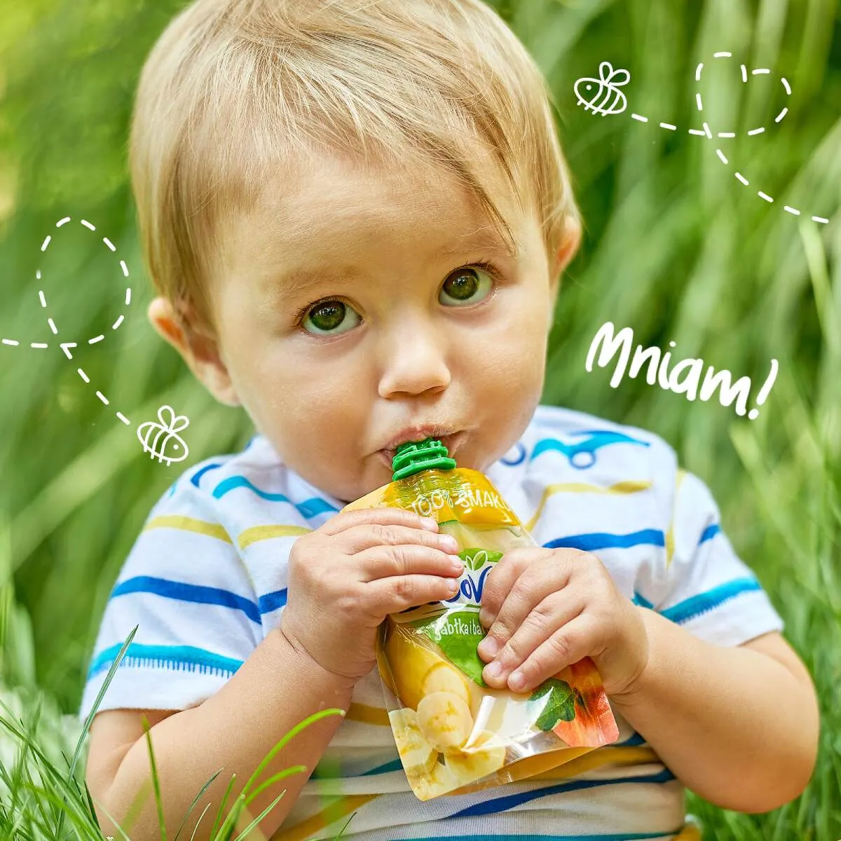 Bobovita Jogomi! Mus owoce jagodowe z bananem