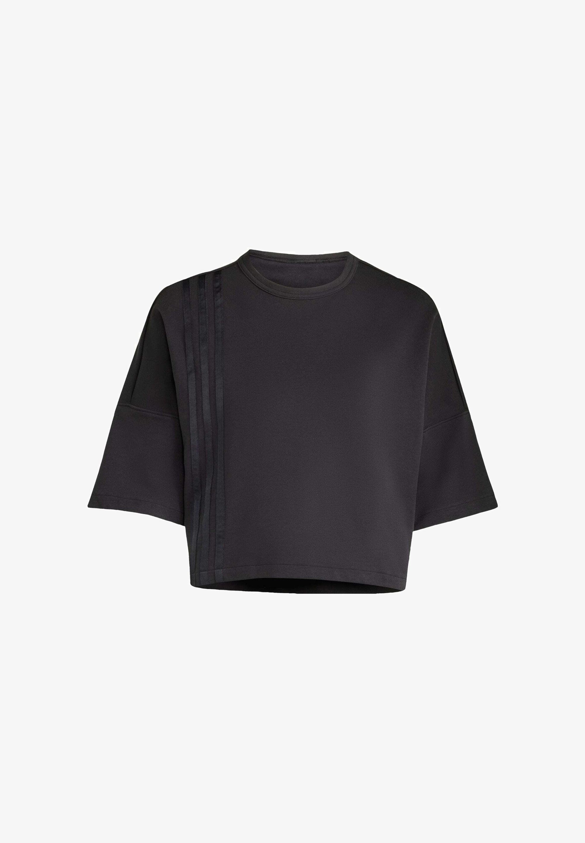 adidas Originals OFF PLACED STRIPES - T-shirt met print - zwart