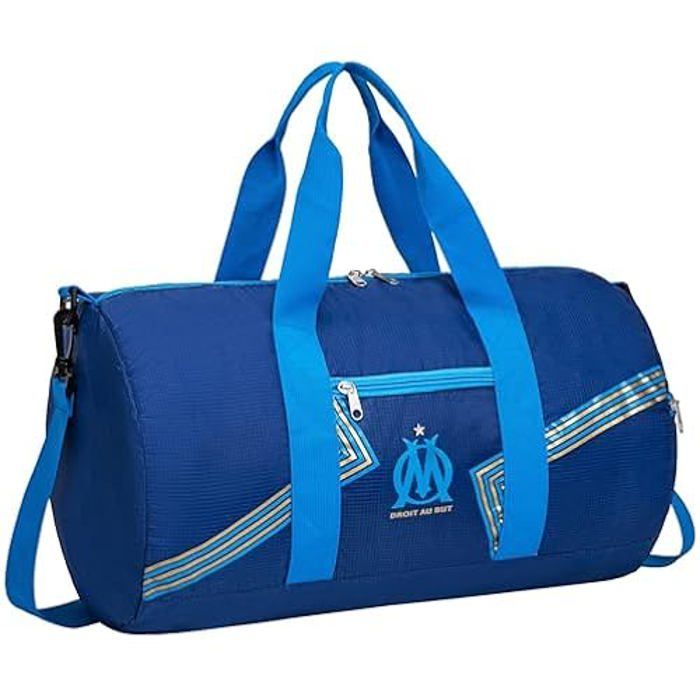 Borsa sportiva - OLYMPIQUE DE MARSEILLE - Collezione Ufficiale - Nylon di alta qualità - Blu
