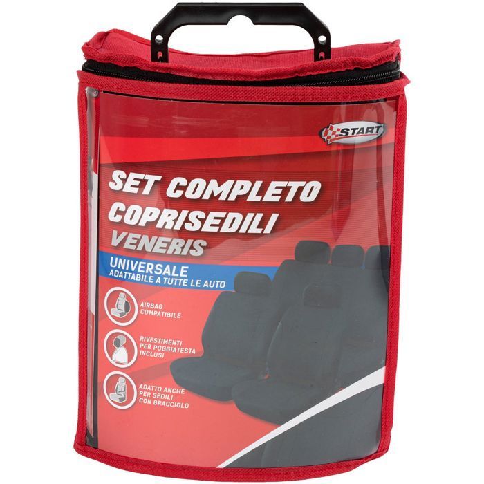 Fundas para pedales de arranque, juego completo de fundas universales para asientos de coche Veneris