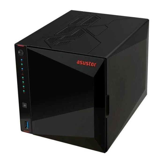 NAS server - ASUSTOR - AS5404T Nimbustor 4 Gen2 - Quad-Core 2.0GHz - 4GB DDR4 - 2x 2.5GbE - 4 bays