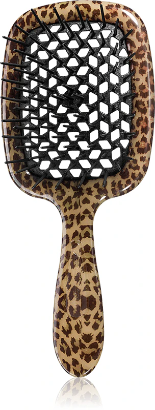 Escova de cabelo plana grande com manchas Janeke Superbrush