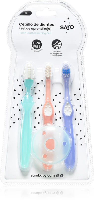 Escovas de dente Saro Baby, escovas de dente para crianças.