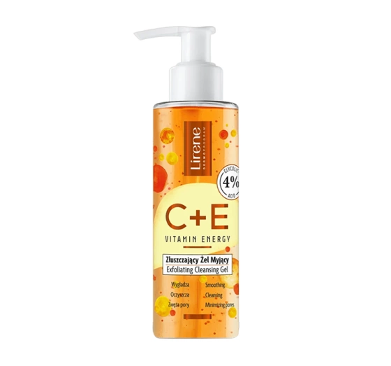 Lirene C E Vitamin Energy złuszczający żel do mycia twarzy 145 ml