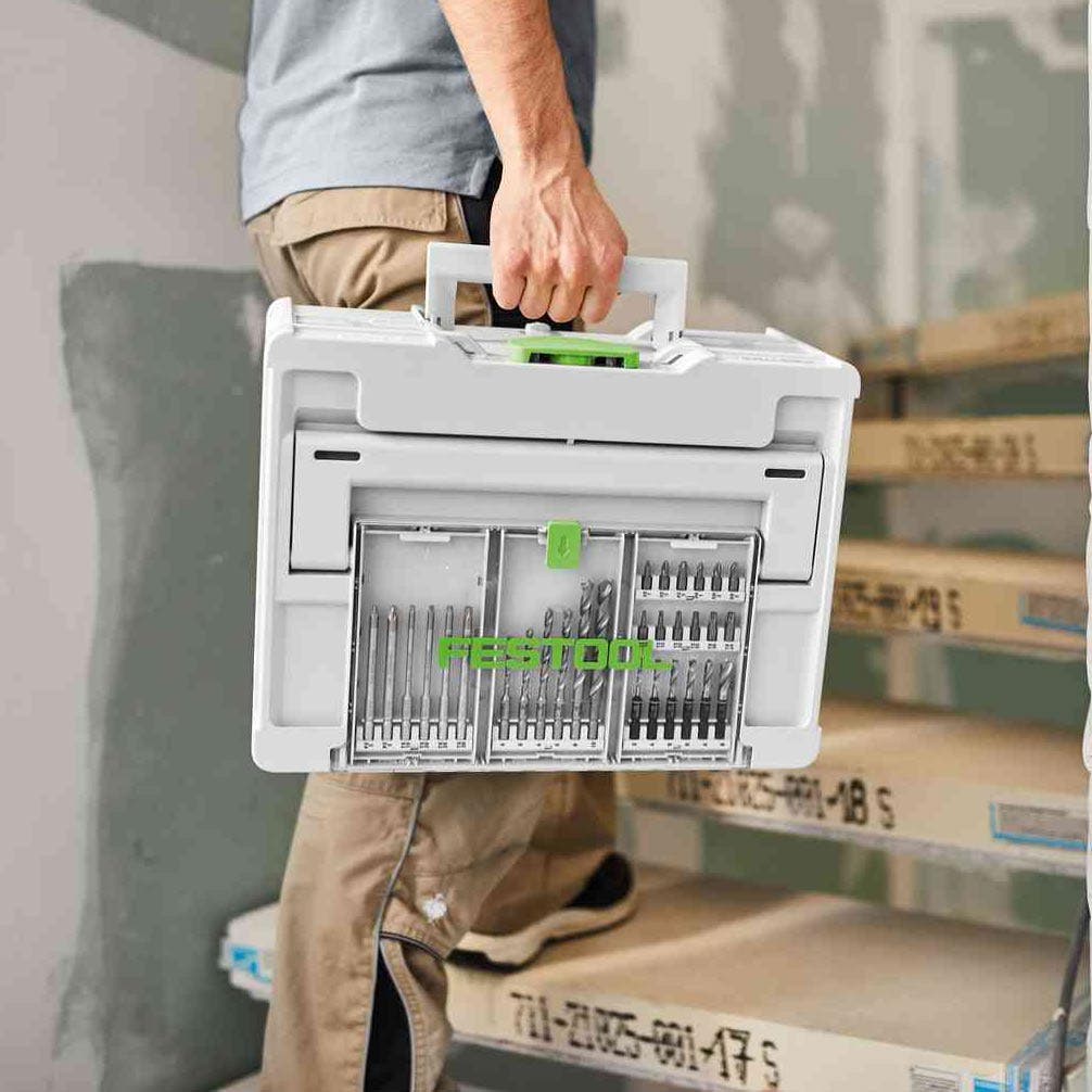 FESTOOL Systainer3 SYS 3 médio 237 mm x 396 mm com tampa de armazenamento 577348