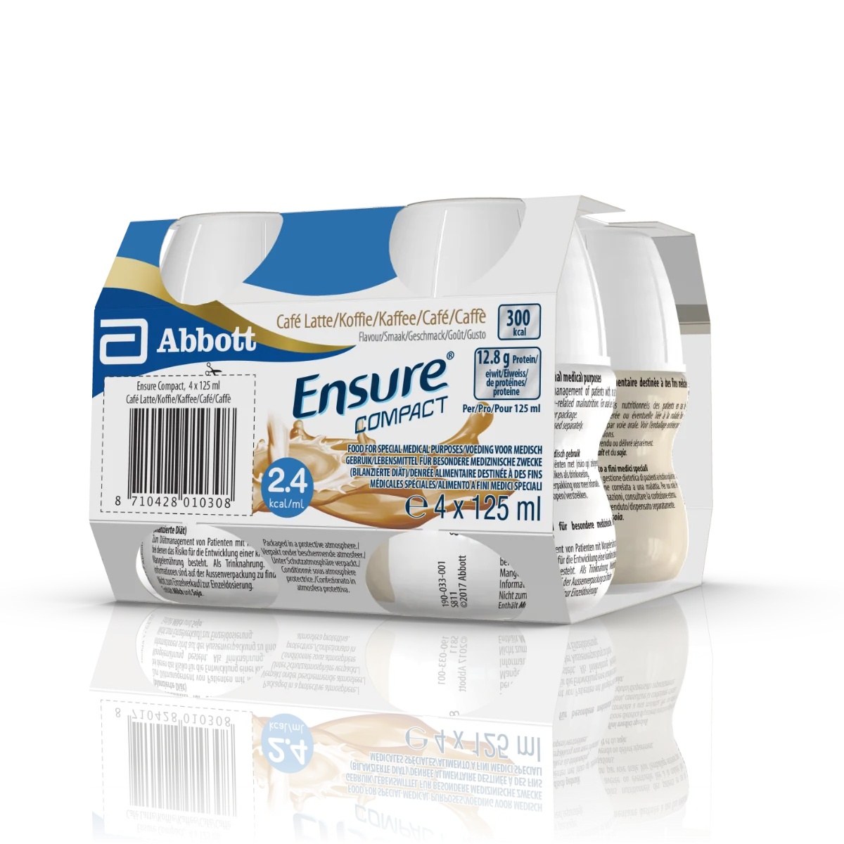 ENSURE Abbott Ensure Compact Coffee 4x125 ml Hoogcalorisch voedingssupplement