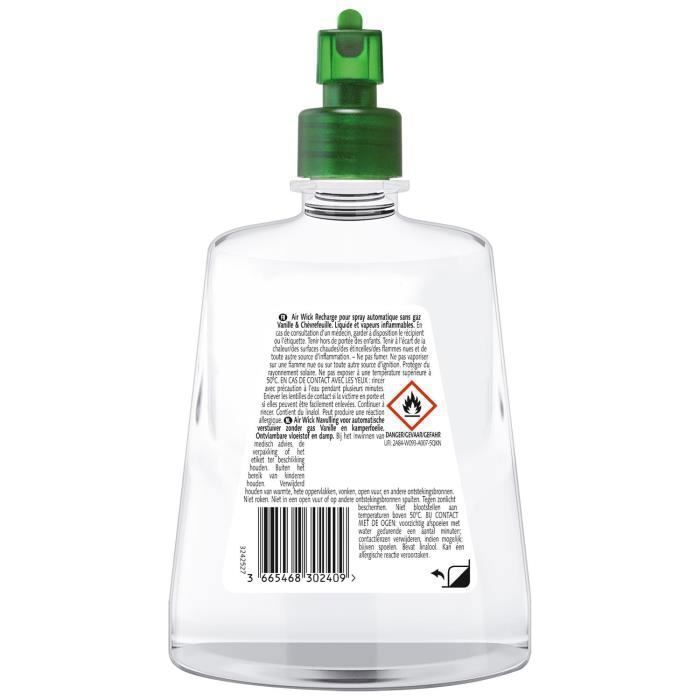 Verpakking met 2 navullingen voor automatische gasvrije spray, vanille-sheaboter, 228 ml