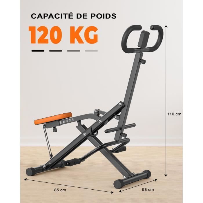 DSKEUZEEW AB Booster Plus Total Crunch Entrenador Abdominal - Máquina de Ejercicios Abdominales Evolution