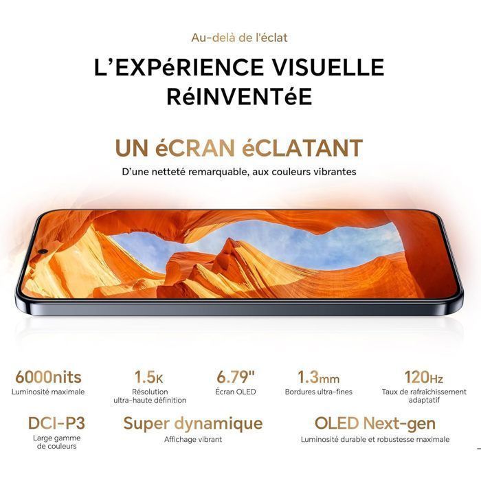 Smartphone 5G - HONOR Magic8 lite - 8 GB de RAM - 256 GB - 7500 mAh - 108 Mpx + OIS - IP68 e IP69K - Marrón rojizo - Versión UE
