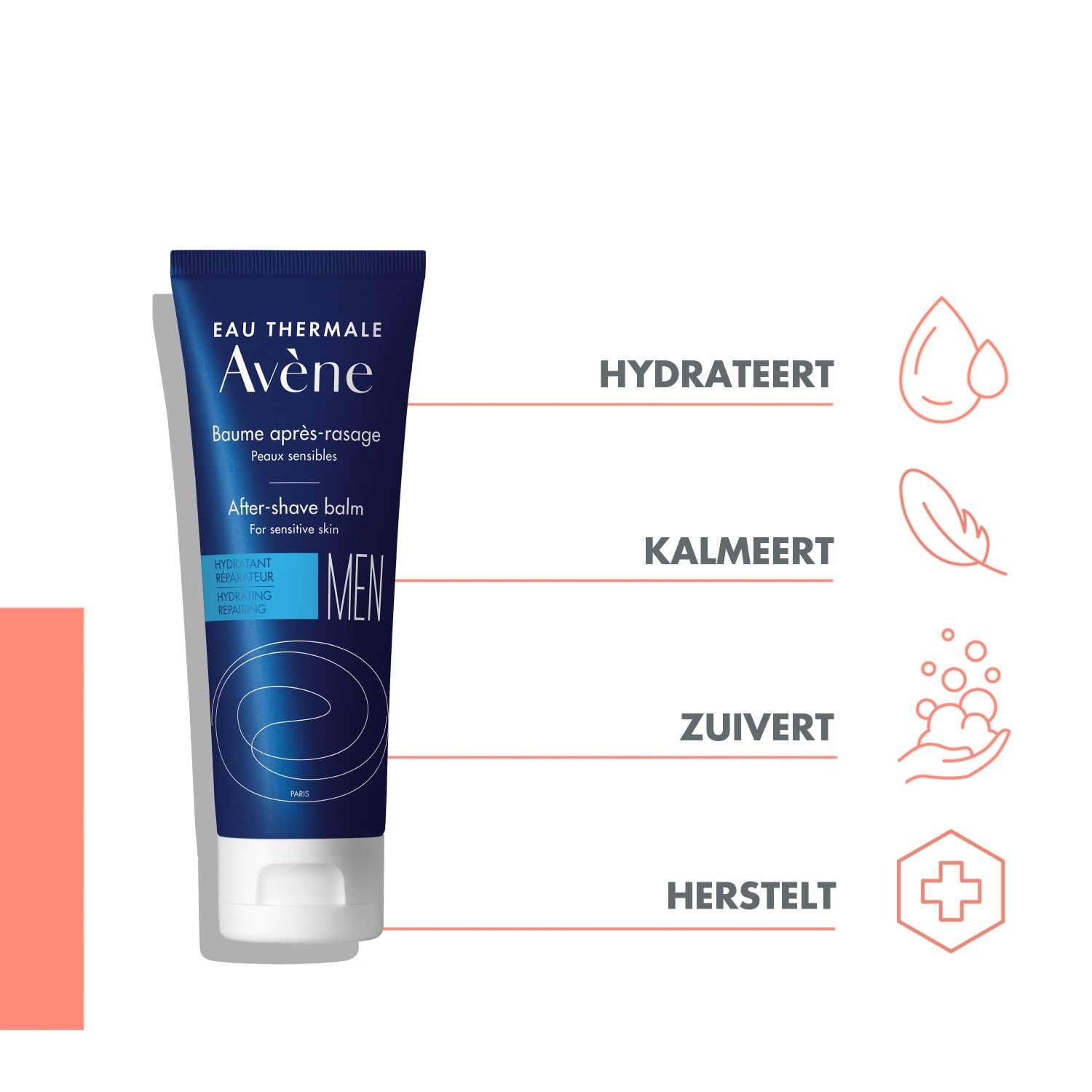 „Avène“ vyriškas balzamas po skutimosi – 75 ml
