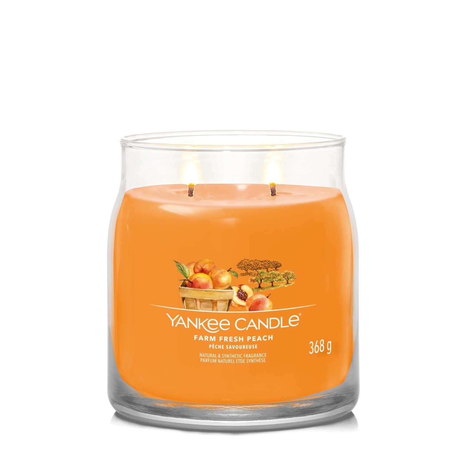 YANKEE CANDLE Moyenne Jarre Pêche Savoureuse
