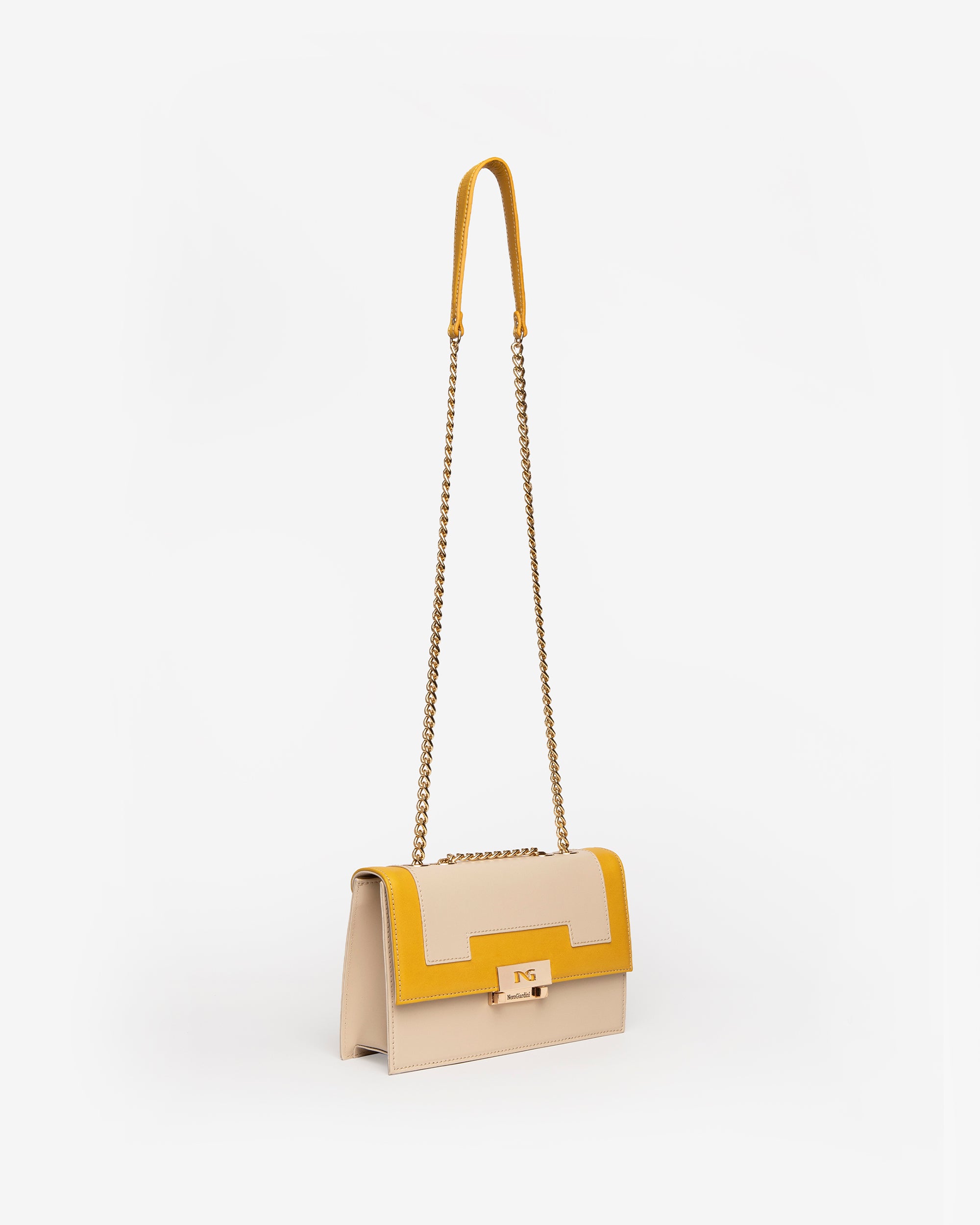 Damen-Schultertasche aus Leder