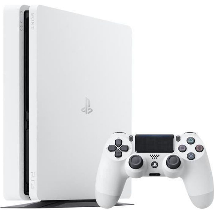 PS4 Slim 500GB Console White/Glacier White - PlayStation Official