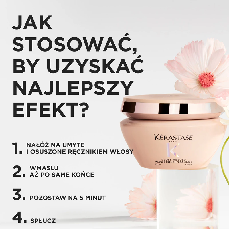 Kérastase Gloss Absolu Masque Créme Hydra-Glaze maska na vlasy pre nepoddajné a krepovité vlasy