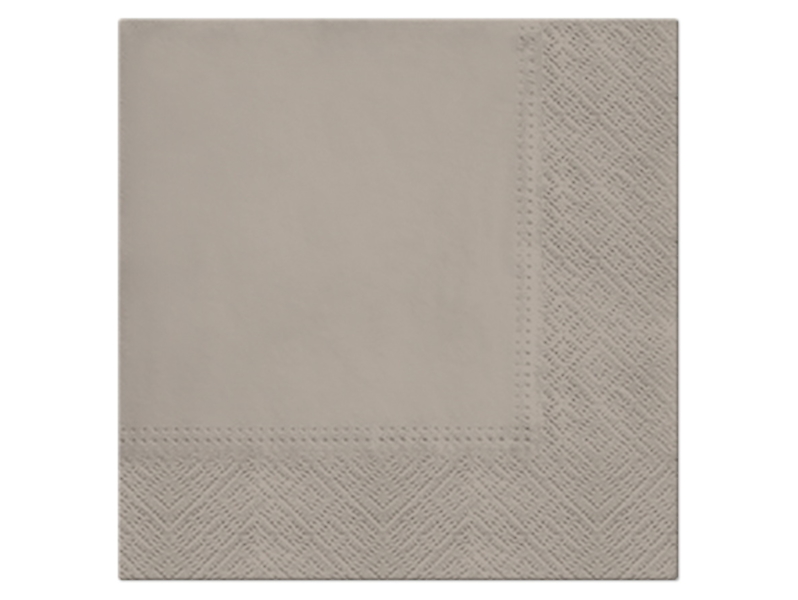 Serwetki Unicolor Dark Beige 20 szt. 33x33 cm